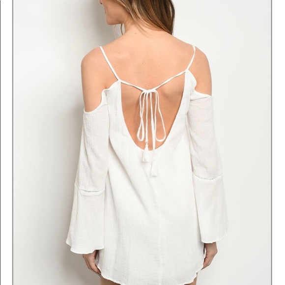 White backless summer dress - Picture 2 of 2